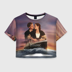 Titanic – Женская футболка Crop-top 3D с принтом купить
