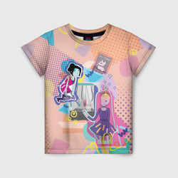 Принцесса Бубльгум и Марселин – Детская футболка 3D с принтом купить со скидкой в -44%