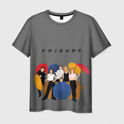 Friends with Umbrellas – Мужская футболка 3D с принтом купить со скидкой в -26%