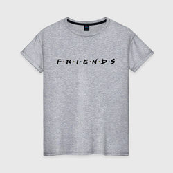 Logo Friends – Женская футболка хлопок с принтом купить со скидкой в -20%