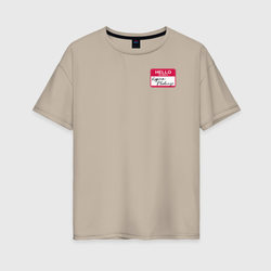 Regina Phalange – Женская футболка хлопок Oversize с принтом купить со скидкой в -16%