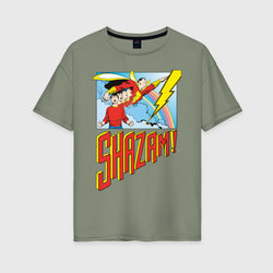 Shazam – Женская футболка хлопок Oversize с принтом купить со скидкой в -16%