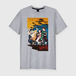 Кимэцу но яйба – Мужская футболка хлопок Slim с принтом купить со скидкой в -9%