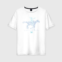 Westworld Microchip – Женская футболка хлопок Oversize с принтом купить со скидкой в -16%
