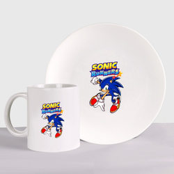Sonic – Набор: тарелка + кружка с принтом купить