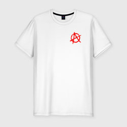 Анархия anarchy – Мужская футболка хлопок Slim с принтом купить