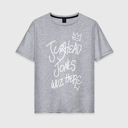 Jughead – Женская футболка хлопок Oversize с принтом купить со скидкой в -16%