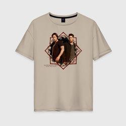 Supernatural – Женская футболка хлопок Oversize с принтом купить со скидкой в -16%