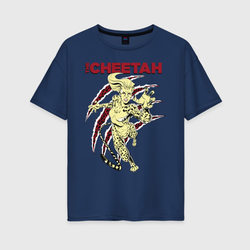 The Cheetah – Женская футболка хлопок Oversize с принтом купить со скидкой в -16%