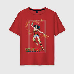 Wonder Woman 1984 – Женская футболка хлопок Oversize с принтом купить со скидкой в -16%