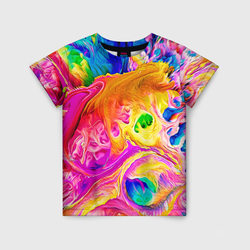 Tie dye яркие краски – Детская футболка 3D с принтом купить со скидкой в -33%
