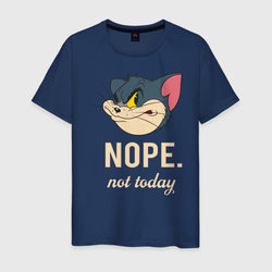 Nope. not today – Мужская футболка хлопок с принтом купить со скидкой в -20%