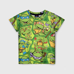 Teenage Mutant Ninja Turtles – Детская футболка 3D с принтом купить со скидкой в -44%