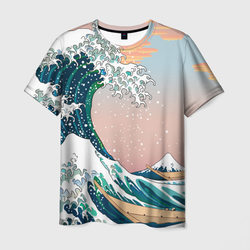 Большая волна в канагаве – Мужская футболка 3D с принтом купить со скидкой в -23%