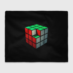 Кубик Рубика – Плед 3D с принтом купить со скидкой в -14%