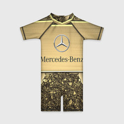 Mercedes gold Мерседес голд – Детский купальный костюм 3D с принтом купить