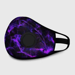 Purple digital smoke neon – Маска из неопрена с принтом купить
