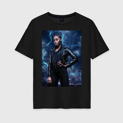 Anissa Pierce – Женская футболка хлопок Oversize с принтом купить со скидкой в -16%