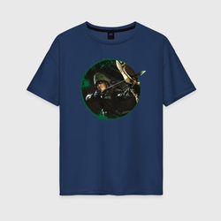 Green Arrow – Женская футболка хлопок Oversize с принтом купить со скидкой в -16%