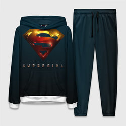 Supergirl Logo – Женский костюм с толстовкой 3D с принтом купить со скидкой в -25%