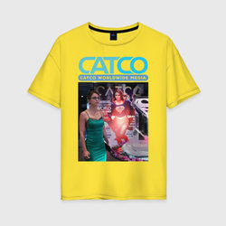Supergirl - CatCo – Женская футболка хлопок Oversize с принтом купить со скидкой в -16%