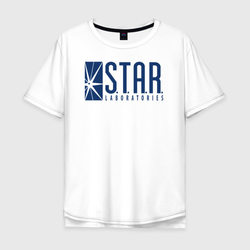 S.T.A.R. Labs – Мужская футболка хлопок Oversize с принтом купить со скидкой в -16%