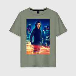 Cisco Ramon – Женская футболка хлопок Oversize с принтом купить со скидкой в -16%