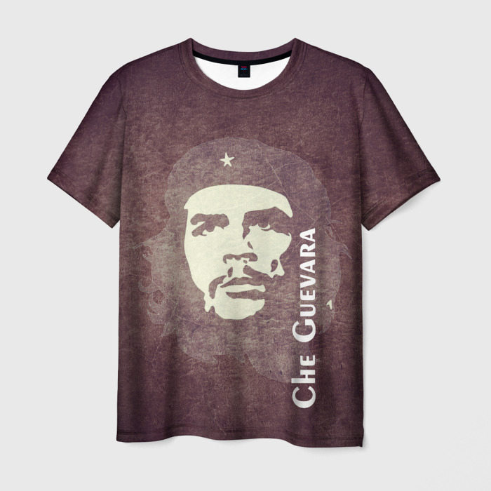 Мужская футболка с принтом Че Гевара, вид спереди №1