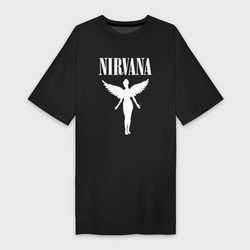 NIRVANA – Платье-футболка хлопок с принтом купить