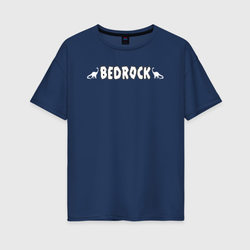 Bedrock – Женская футболка хлопок Oversize с принтом купить со скидкой в -16%