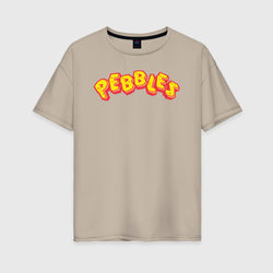 Pebbles – Женская футболка хлопок Oversize с принтом купить со скидкой в -16%