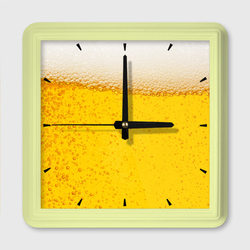 Пиво – Настенные часы квадратные с принтом купить