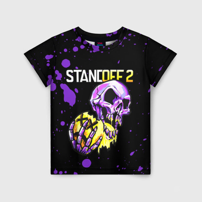 Детская футболка с принтом Standoff 2: feed, вид спереди №1