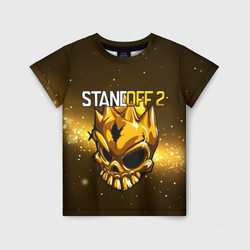 Standoff 2 Gold skull – Детская футболка 3D с принтом купить со скидкой в -44%