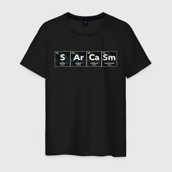 Сарказм – Мужская футболка хлопок с принтом купить со скидкой в -20%