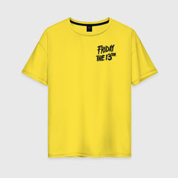 Friday The 13th Logo – Женская футболка хлопок Oversize с принтом купить со скидкой в -16%