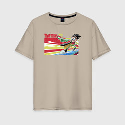 Робин – Женская футболка хлопок Oversize с принтом купить со скидкой в -16%