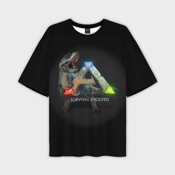 Ark Survival Evol – Мужская футболка oversize 3D с принтом купить со скидкой в -50%