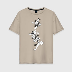 Animaniacs – Женская футболка хлопок Oversize с принтом купить со скидкой в -16%