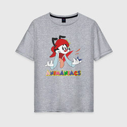 Animaniacs – Женская футболка хлопок Oversize с принтом купить со скидкой в -16%