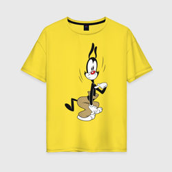 Якко Уорнер.Animaniacs – Женская футболка хлопок Oversize с принтом купить со скидкой в -16%
