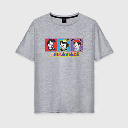 Animaniacs.Уорнеры – Женская футболка хлопок Oversize с принтом купить со скидкой в -16%