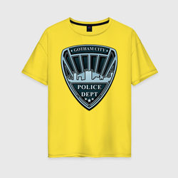 Gotham City Police Dept – Женская футболка хлопок Oversize с принтом купить со скидкой в -16%