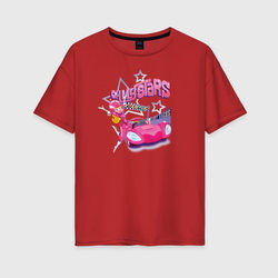 Penelope Pitstop – Женская футболка хлопок Oversize с принтом купить со скидкой в -16%