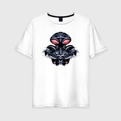 Black manta – Женская футболка хлопок Oversize с принтом купить со скидкой в -16%