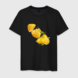Лимоны – Мужская футболка хлопок с принтом купить со скидкой в -20%