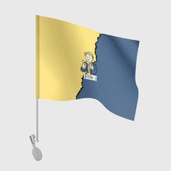 Fallout logo boy – Флаг для автомобиля с принтом купить