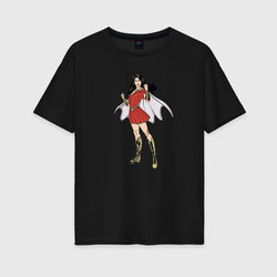 Мэри Марвел – Женская футболка хлопок Oversize с принтом купить со скидкой в -16%