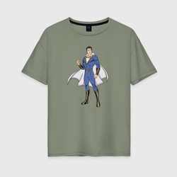 Супер герой Фредди – Женская футболка хлопок Oversize с принтом купить со скидкой в -16%