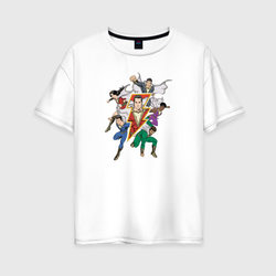 Команда Супергероев – Женская футболка хлопок Oversize с принтом купить со скидкой в -16%